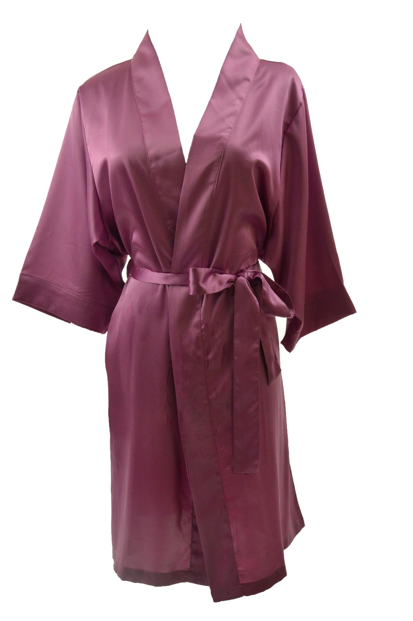 Orchid Satin Kimono Robe *Pre-Order ONLY*